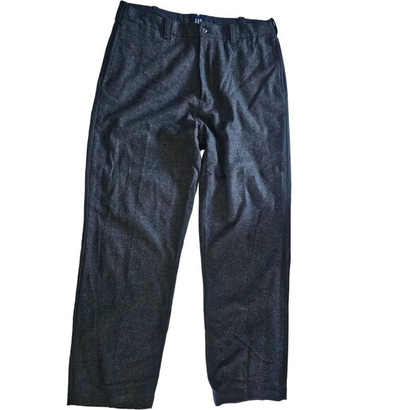 GAP Stretch Wool Blend Dark Gray Mens Trousers 36x32, Dark Academia, Office/Date - Picture 1 of 7